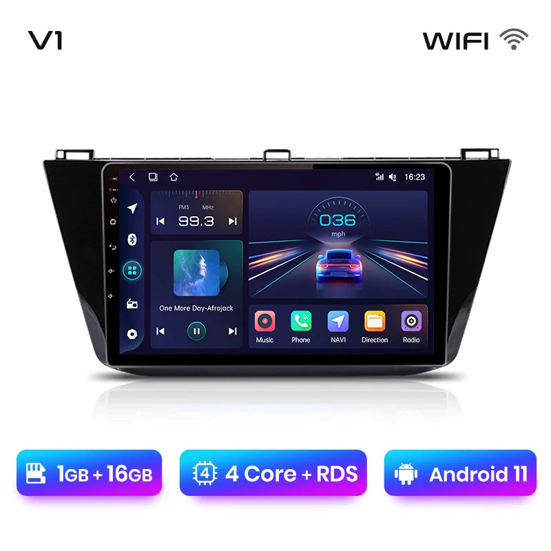 Junsun V1pro Android Autoradio für VW Volkswagen Tiguan 2016-2020 Carplay 4G Auto Multimedia GPS 2din Autoradio 