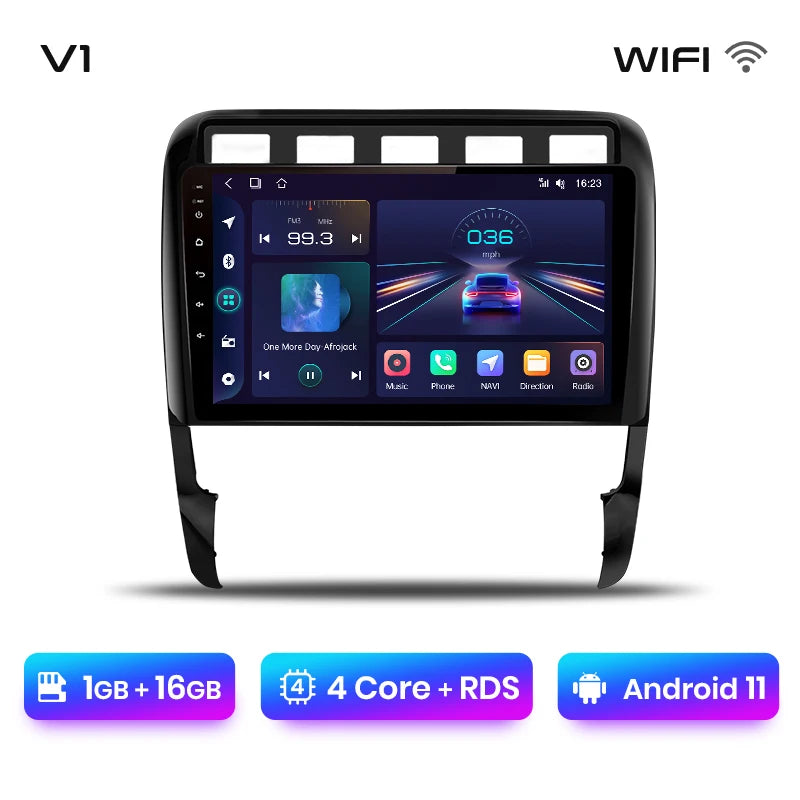 Junsun V1 AI Voice Wireless CarPlay Android Auto Radio For Porsche Cayenne 1 9PA 2002-2010 4G Car Multimedia GPS 2din autoradio