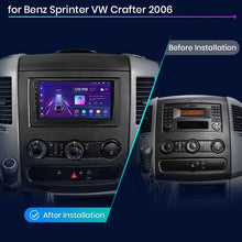 Lade das Bild in den Galerie-Viewer, Junsun Wireless CarPlay Android Autoradio für Mercedes-Benz Sprinter VW Crafter 2006 Auto Intelligente Systeme RDS BT WiFi 2 Din 
