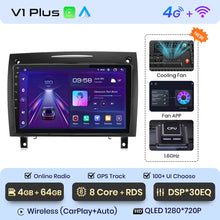Lade das Bild in den Galerie-Viewer, Junsun V1 CarPlay Android Autoradio für Mercedes Benz SLK-Klasse R171 2004–2011 SLK 200 280 300 350 Auto-Multimedia-Autoradio 
