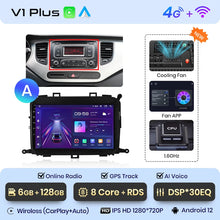Load image into Gallery viewer, Junsun V1pro AI Voice 4G Carplay Android Auto Multimedia Player For Kia Carens 2013-2018 2din Car Radio GPS autoradio bluetooth
