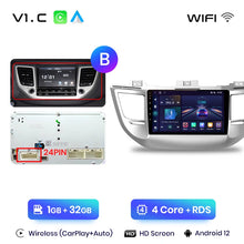 Lade das Bild in den Galerie-Viewer, Junsun V1pro Drahtlose CarPlay Android Auto Radio Für Hyundai IX35 Tucson 3 2015-2018 4G Auto Multimedia GPS 2din autoradio 
