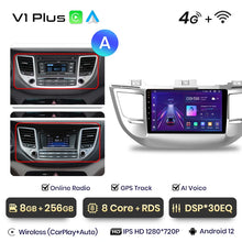 Lade das Bild in den Galerie-Viewer, Junsun V1pro Drahtlose CarPlay Android Auto Radio Für Hyundai IX35 Tucson 3 2015-2018 4G Auto Multimedia GPS 2din autoradio 
