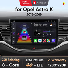 Radio Junsun V1 Plus para Opel Astra K 2015-2019 con CarPlay inalámbrico, Android Auto, sistema inteligente para coche, 2 DIN, DVD. 