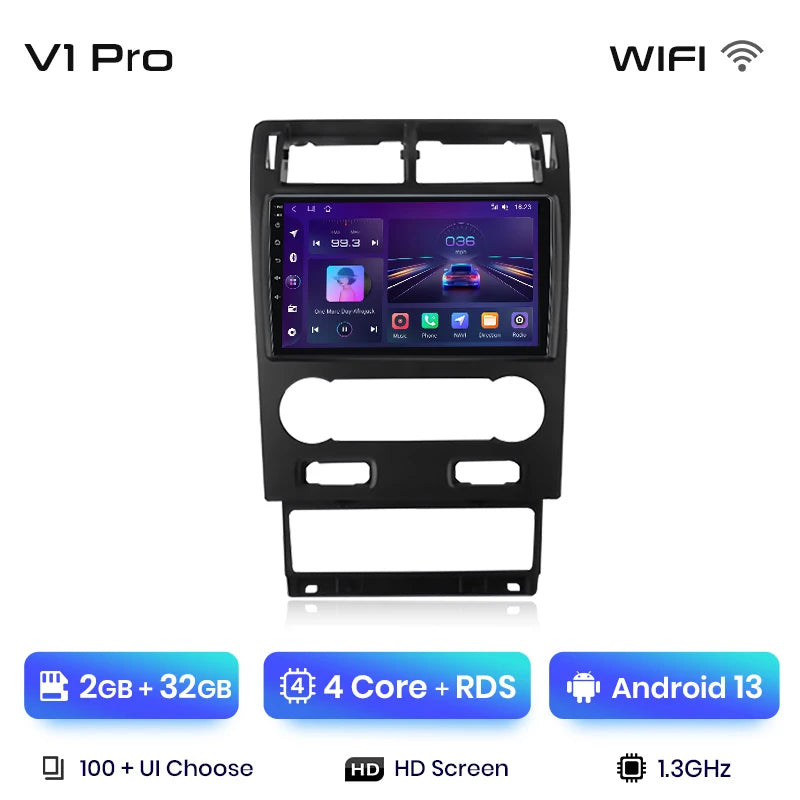 Radio Junsun V1 Plus para Ford Mondeo 3 2004-2007 con CarPlay inalámbrico, Android Auto, sistema inteligente para coche, 2 DIN, DVD. 
