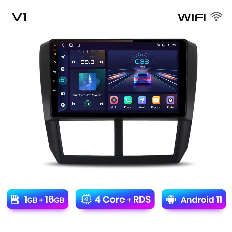 Junsun V1pro AI Voice 2din Android Auto Radio for Subaru Forester 3 SH Impreza 2007-2013 Carplay 4G Car Multimedia GPS autoradio