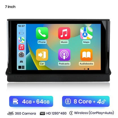 Junsun 10,25 Zoll Wireless CarPlay Autoradio Multimedia für Audi A3 2013-2018 2015 2016 4G Andorid Auto-Navigations-Player 