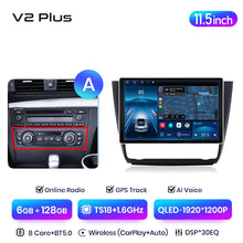 Load image into Gallery viewer, Junsun V3 Plus 2K Wireless CarPlay Android Auto Car Intelligent Systems for BMW 1-Series E87 E81 E82 E88 2004-2011 Autoradio
