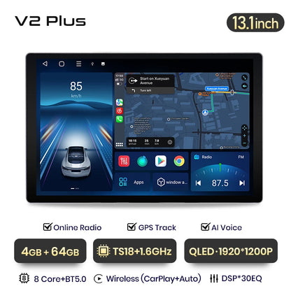 Junsun V3 Plus 2K Android 13 CarPlay inalámbrico Android Auto Sistemas inteligentes para Volvo S80 1998-2006 7870 Autoradio 