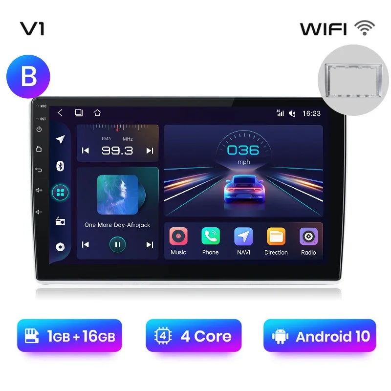 Radio multimedia Junsun con CarPlay inalámbrico y Android para coche, sistema inteligente GPS para VW Passat B5 B6 (2004-2010) 