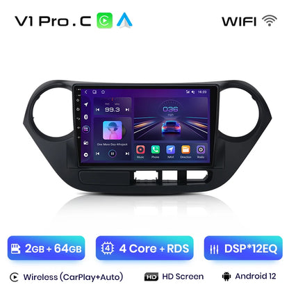 Junsun V1pro AI Voice 2 DIN Android Auto Radio para Hyundai Grand I10 2013-2016 Carplay 4G Car Multimedia GPS 2 DIN Autoradio 