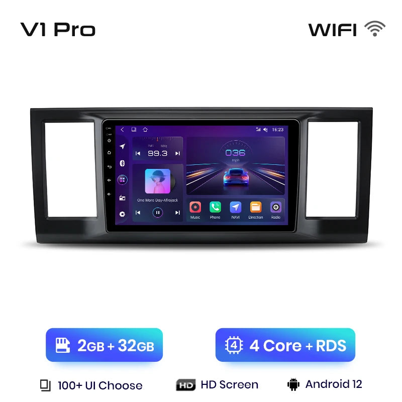 Junsun V1 AI Voice Wireless CarPlay Android Auto Radio For Volkswagen Caravelle 2015-2020 4G Car Multimedia GPS 2din autoradio