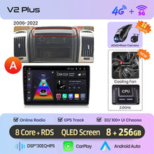 Cargar imagen en el visor de la galería, Junsun AI 4G LTE Wireless CarPlay Android Auto Car Radio For Fiat Ducato Peugeot Boxer Citroen Jumper 2006-2015 GPS Navi RDS FM
