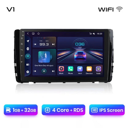 Junsun CarPlay inalámbrico Android Auto Radio para VW VILORAN SAGITAR TAYRON T-ROC 2021 Sistemas inteligentes para coche RDS BT WiFi 2 DIN 