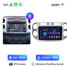 Load image into Gallery viewer, Junsun V1pro AI Voice 2 din Android Auto Radio For VW Volkswagen Tiguan 1 NF 2006-2016 Carplay Car Multimedia GPS 2din autoradio
