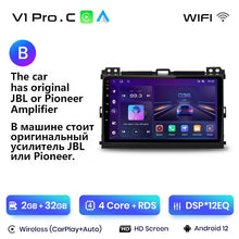 Load image into Gallery viewer, Junsun V1 Wireless CarPlay Android Auto Radio For Toyota Land Cruiser Prado 120 2004 - 2009 4G Car Multimedia GPS 2din autoradio
