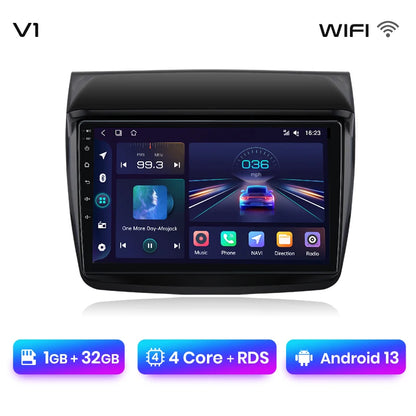 Radio Junsun V1 Plus para Mitsubishi Pajero Sport 2 L200 Triton 2008-2016 con CarPlay inalámbrico, Android Auto, 2 DIN, DVD. 