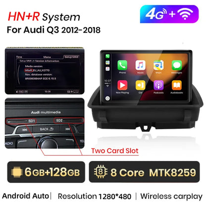 Junsun 8 inch CarPlay For Apple Car Radio Multimedia For Audi Q3 2012-2018 4G LTE WIFI Bluetooth Wireless Android Auto Stereo