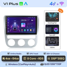 Load image into Gallery viewer, Junsun Wireless CarPlay Android Auto Radio For VOLKSWAGEN SCIROCCO 2009 2010-2014 Car Intelligent Systems RDS BT WiFi 2 din
