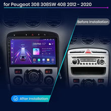 Cargar imagen en el visor de la galería, Junsun Android Wireless CarPlay Auto Car Radio For Peugeot 308 308SW 408 2012-2020 Car Intelligent Systems DSP SWC RDS GPS FM BT
