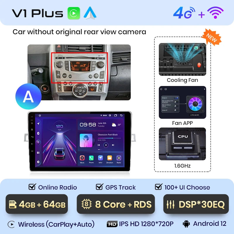 Junsun V1 AI Voice Wireless CarPlay Android Auto Radio for Toyota Verso R20 2009 - 2018 4G Car Multimedia GPS 2din autoradio