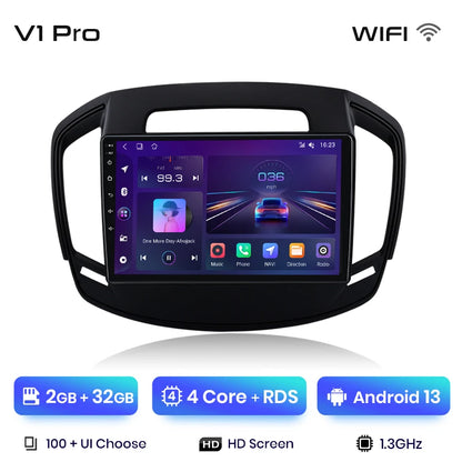 Radio Junsun V1 Plus para Opel Insignia 2013-2017 con CarPlay inalámbrico, Android Auto, sistema inteligente, 2 DIN, DVD. 