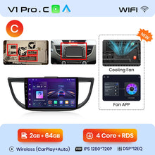 Load image into Gallery viewer, Junsun V1pro AI Voice 2 din Android Auto Radio For Honda CRV CR-V 2012-2016 Carplay Car Multimedia GPS 2din autoradio
