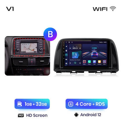 Junsun V1pro AI Voice 2 DIN Android Auto Radio para Mazda CX-5 2012-2015 Carplay 4G Car Multimedia GPS 2 DIN Autoradio 