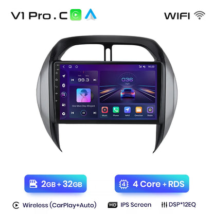 Junsun V1pro AI Voice 2 din Android Auto Radio para Toyota RAV4 2003 2004 2005 Carplay 4G coche Multimedia GPS 2din autoradio 