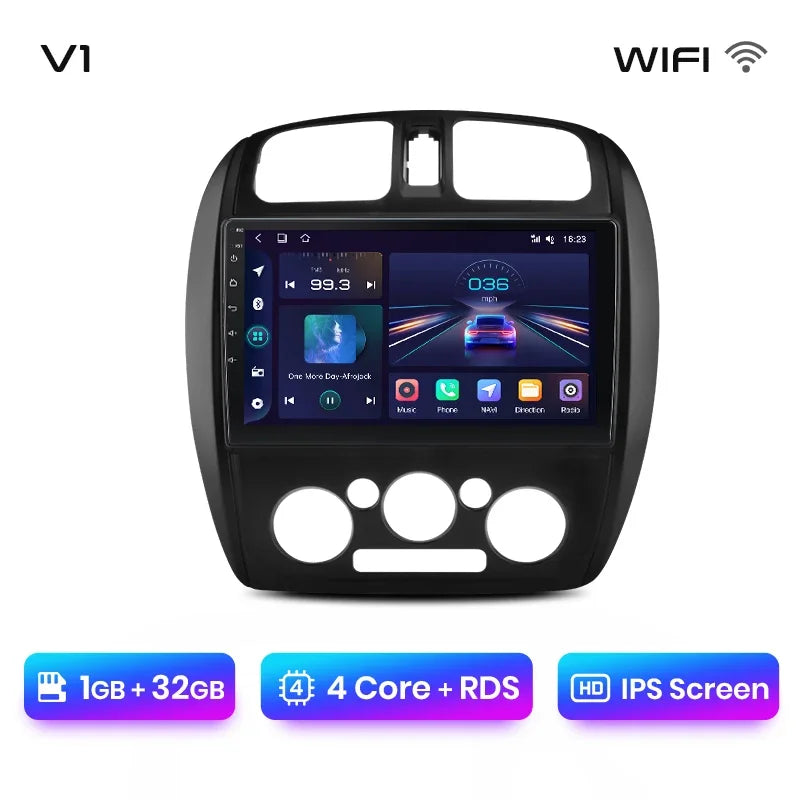 Junsun Wireless CarPlay Android Auto Radio For MAZDA 323 HAIMA FREEMA FORD LASER 2002-2008 Car Intelligent Systems RDS BT WiFi