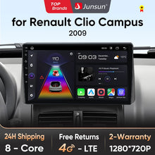 Junsun V1 Plus AI Voice - Radio inalámbrica Android para Renault Clio Campus 2009, Carplay 4G, GPS, 2 DIN 