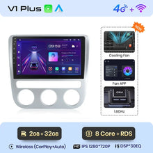 Load image into Gallery viewer, Junsun Wireless CarPlay Android Auto Radio For VOLKSWAGEN SCIROCCO 2009 2010-2014 Car Intelligent Systems RDS BT WiFi 2 din
