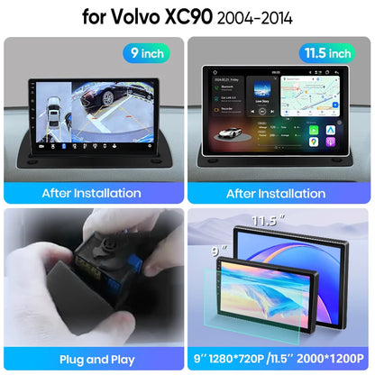 Junsun Wireless CarPlay Car Radio For Volvo XC90 2004-2014 Android Multimedia