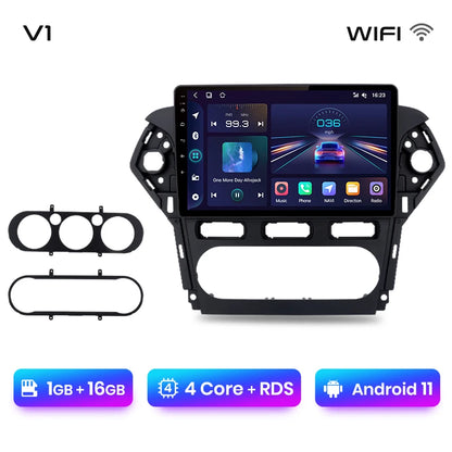 Junsun V1 AI Voice Wireless CarPlay Android Auto Radio For Ford Mondeo 4 mk4 2010-2013 2014 4G Car Multimedia GPS 2din autoradio