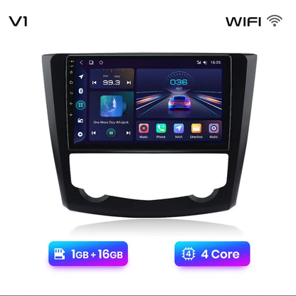 Radio Junsun V1 Plus para Renault Kadjar 2015-2019 con CarPlay inalámbrico, Android Auto, sistema inteligente, 2 DIN, DVD. 