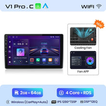 Lade das Bild in den Galerie-Viewer, Junsun Drahtlose CarPlay Android Auto Auto Radio Multimedia Für Volkswagen Bora 2005-2006 GPS Intelligente Systeme Smart Autoradio 
