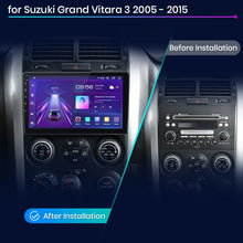 Radio Junsun para Suzuki Grand Vitara 3 (2005-2015), inalámbrica, CarPlay, Android Auto, sistema inteligente, 2 DIN, DVD. 
