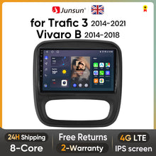 Load image into Gallery viewer, Junsun AI Voice 2 din Android Auto Radio For Renault Trafic 3 2014-2021 For Opel Vivaro B 2014-2018 Carplay 4G Car Multimedia GPS 2din autoradio
