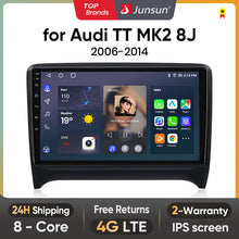 Load image into Gallery viewer, Junsun AI Voice 2 din Android Auto Radio For Audi TT MK2 8J 2006 - 2014 Carplay 4G Car Multimedia GPS 2din autoradio
