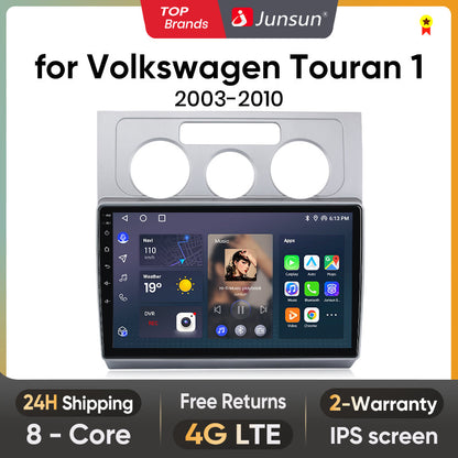 Junsun AI Stimme 2 din Android Auto Radio Für Volkswagen Touran 1 2003 - 2010 Carplay 4G Auto Multimedia GPS 2din autoradio