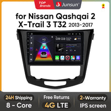 Load image into Gallery viewer, Junsun Wireless CarPlay Radio Multimedia For Nissan Qashqai J11 X-Trail T32 2013-2017 Android Auto GPS autoradio Car Intelligent
