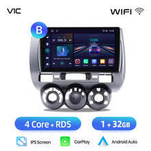 Cargar imagen en el visor de la galería, Junsun AI voice 4G LTE wireless CarPlay Android Auto Radio For Honda Fit Jazz City 2002 2003 2004-2007 Car Intelligent Systems Multimedia player Stereo RDS BT 2 din autoradio GPS Navi screen
