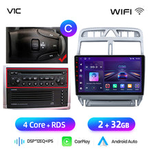 Cargar imagen en el visor de la galería, Junsun AI voice 4G LTE wireless CarPlay Android Auto Radio For Peugeot 307 307CC 307SW 2002 - 2013 Car Intelligent Systems Multimedia player Stereo RDS BT 2 din autoradio GPS Navi screen
