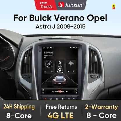 Junsun Tesla Style Android Auto Wireless Carplay Car Radio Multimedia For Opel Astra J Vauxhall Buick Verano 2009-2013 no 2din