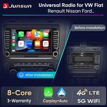 Junsun Wireless CarPlay Car Radio For VW Volkswagen Golf Passat B7 B6 Skoda Seat Octavia Polo Tiguan Jetta Android Multimedia