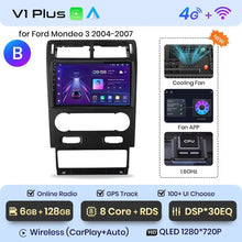 Cargar imagen en el visor de la galería, Radio Junsun con Android y voz AI para Ford Mondeo 3 (2000-2007), inalámbrica, Carplay, multimedia, GPS, 2DIN 
