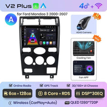 Cargar imagen en el visor de la galería, Radio Junsun con Android y voz AI para Ford Mondeo 3 (2000-2007), inalámbrica, Carplay, multimedia, GPS, 2DIN 
