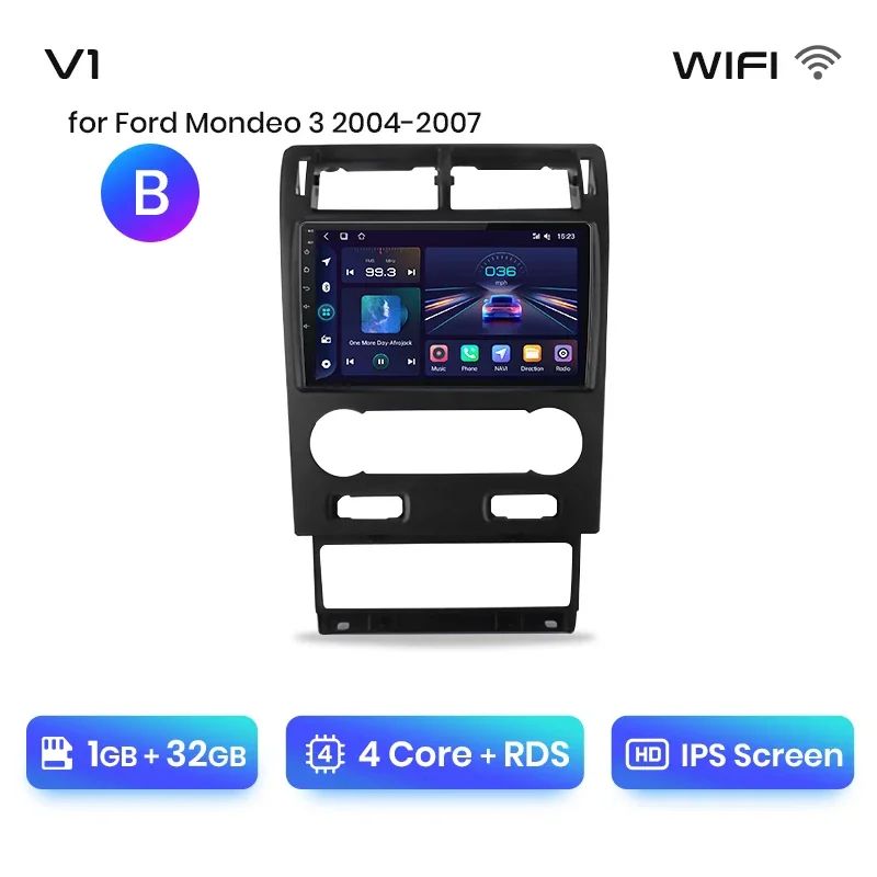 Junsun AI voice 4G LTE wireless CarPlay Android Auto Radio For Ford Mondeo 3 2000 -2007 Car Intelligent Systems Multimedia player Stereo RDS BT 2 din autoradio GPS Navi screen