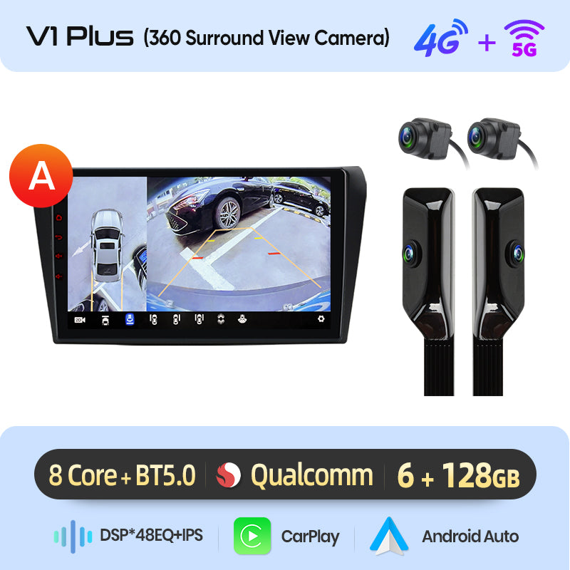 Junsun AI voice 4G LTE wireless CarPlay Android Auto Radio For Mazda 3 bk 2004 2005-2009 Car Intelligent Systems Multimedia player Stereo RDS BT 2 din autoradio GPS Navi screen