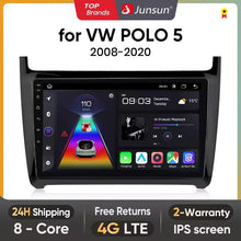 Junsun AI voice 4G LTE wireless CarPlay Android Auto Radio For VW Volkswagen POLO 5 sedan 2008-2020 Car Intelligent Systems Multimedia player Stereo RDS BT 2 din autoradio GPS Navi screen
